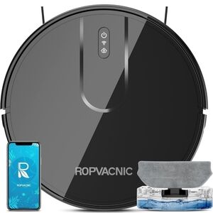 Black Robot Vacuum Cleaner